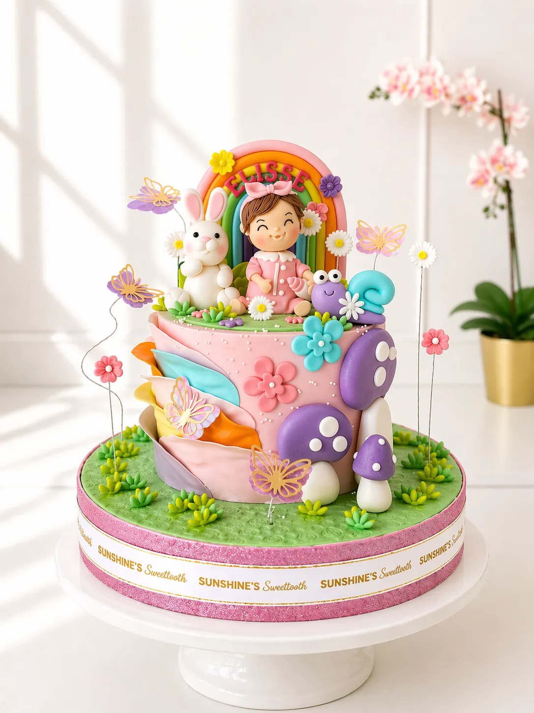 Fairy Birthday Cake | Floral Butterfly Cake | 01
