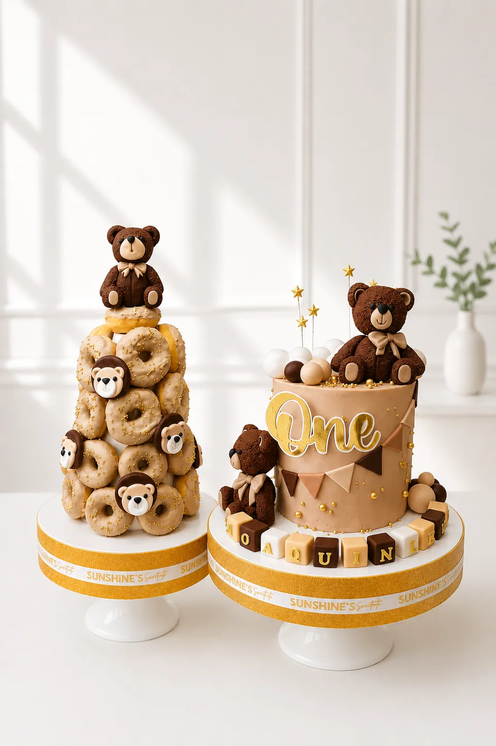 Teddy Bear Birthday Cake Set | Teddy Bear Theme Cake Set | 01
