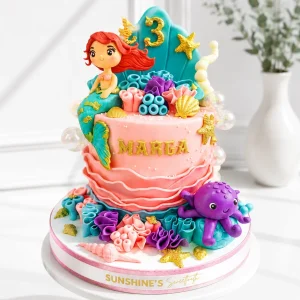 Mermaid Birthday Cake | Under the Sea Cake | 01