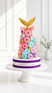 Mermaid Theme Donut Tower | 01