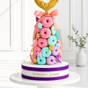 Mermaid Theme Donut Tower | 01