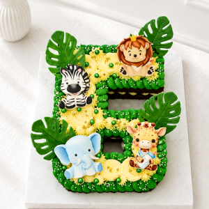 Safari Animals Birthday Cake | Jungle Cake | 01