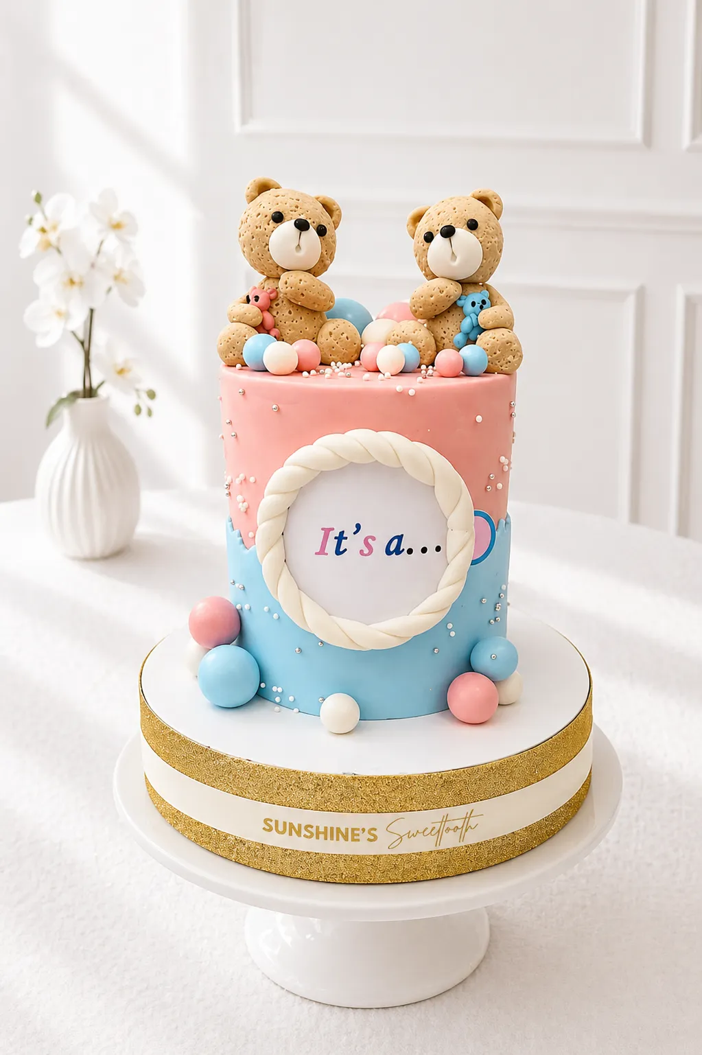 Gender Reveal Cake | Boy or Girl? He or She? Cake | 01