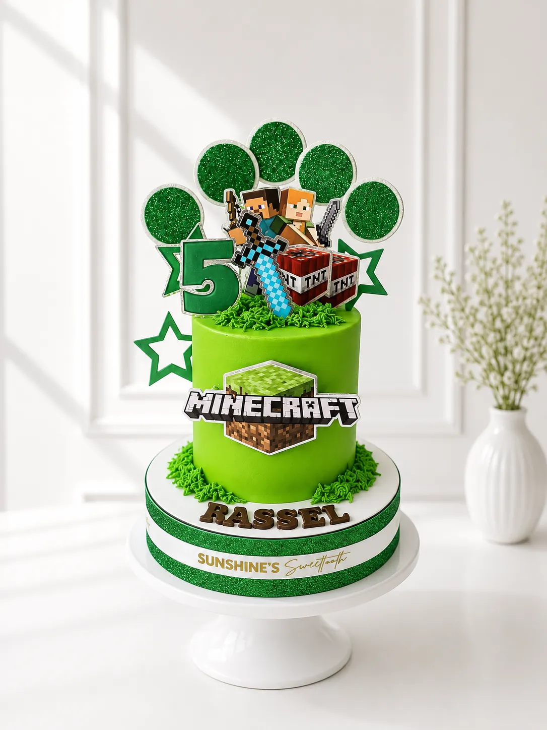 Minecraft Birthday Cake | Gaming Theme Cake | 01