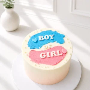 Boy or Girl Cake | Midi Gender Reveal Cake | 02