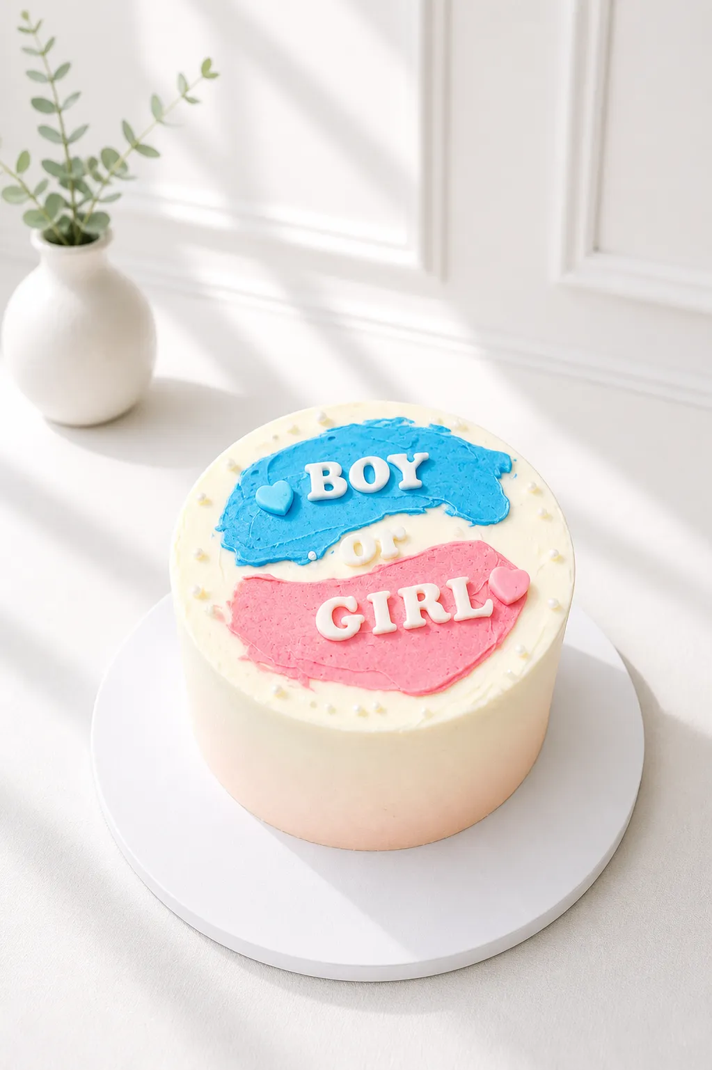Boy or Girl Cake | Midi Gender Reveal Cake | 02