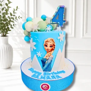 Frozen Birthday Cake | Elsa, Anna & Olaf Theme Cake | 05