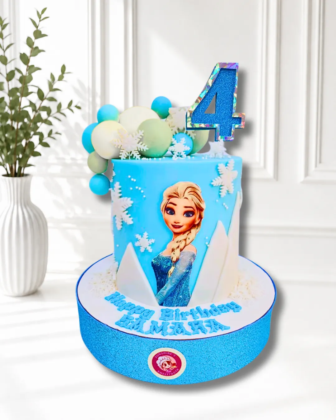 Frozen Birthday Cake | Elsa, Anna & Olaf Theme Cake | 05