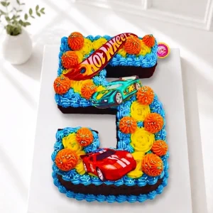 Hot Wheels Birthday Cake | Race Car Theme Cake | 04