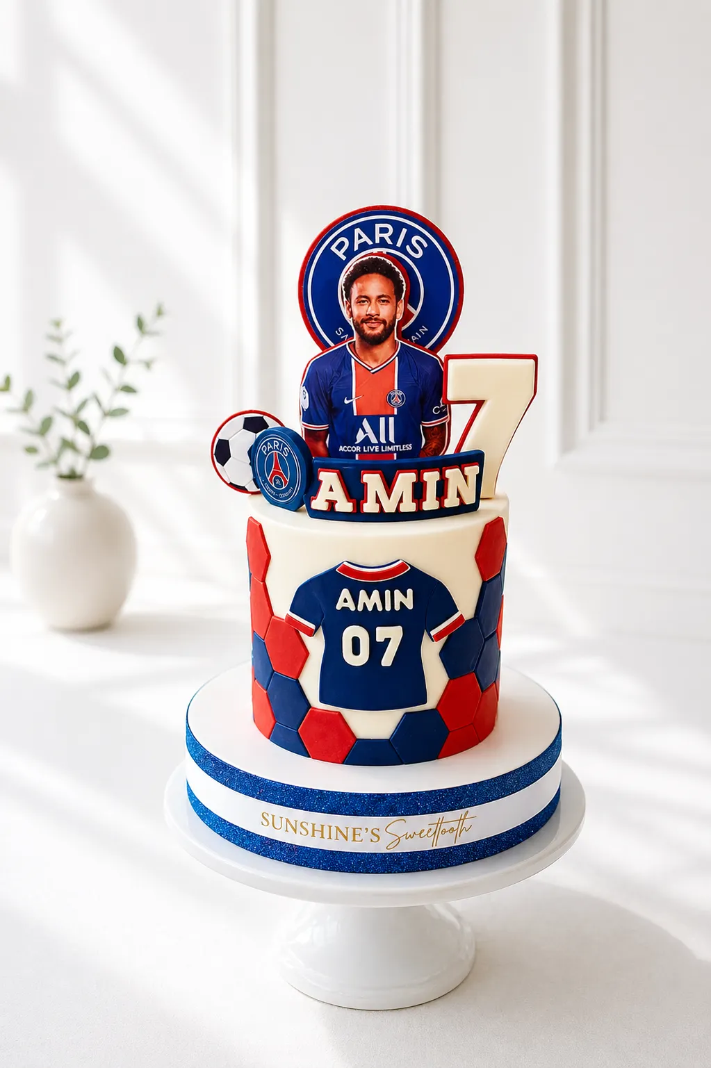 Paris Saint-Germain Birthday Cake | Football Theme Cake | 01