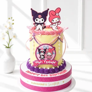 Kuromi Birthday Cake | Sanrio Theme Cake | 10