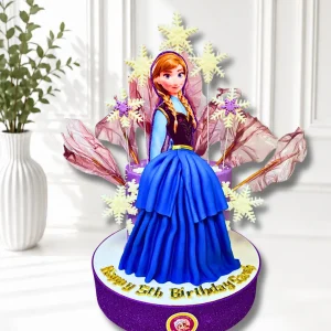 Frozen Birthday Cake | Elsa, Anna & Olaf Theme Cake | 06
