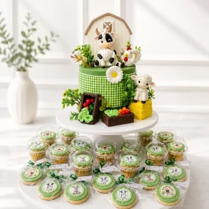 Farm Animals Birthday Cake Set | Barn Theme Cake Set | 01