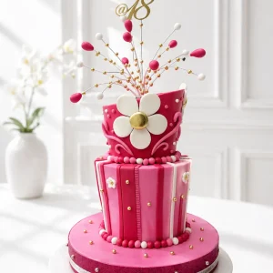 2-Tier Elegant Debut Cake | 18th Birthday Cake | 03
