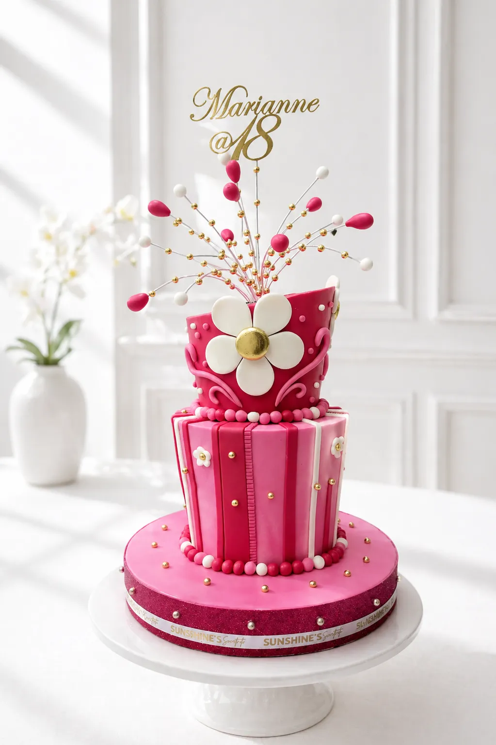 2-Tier Elegant Debut Cake | 18th Birthday Cake | 03