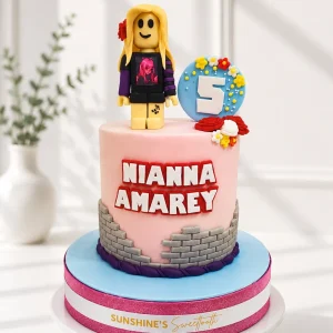 Roblox Girls Birthday Cake | Gaming Theme Cake | 02