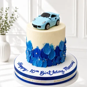 Race Car Birthday Cake | Sports Car Theme Cake | 01