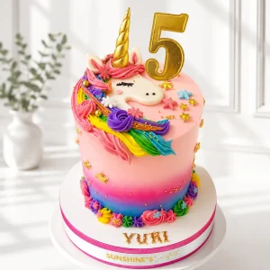 Unicorn Birthday Cake | Magical Theme Cake | 10