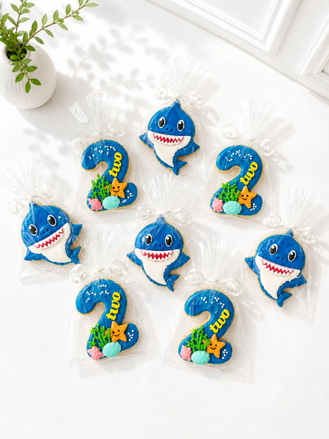 Baby Shark Cookies | Under the Sea Cookies | 6-Piece Cookie Set | 01
