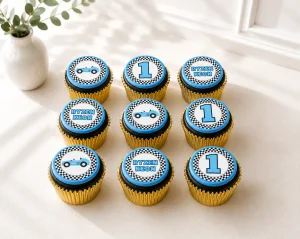 Race Car Cupcakes | 6-Piece Set | 01