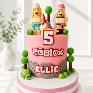 Roblox Girls Birthday Cake | Gaming Theme Cake | 03