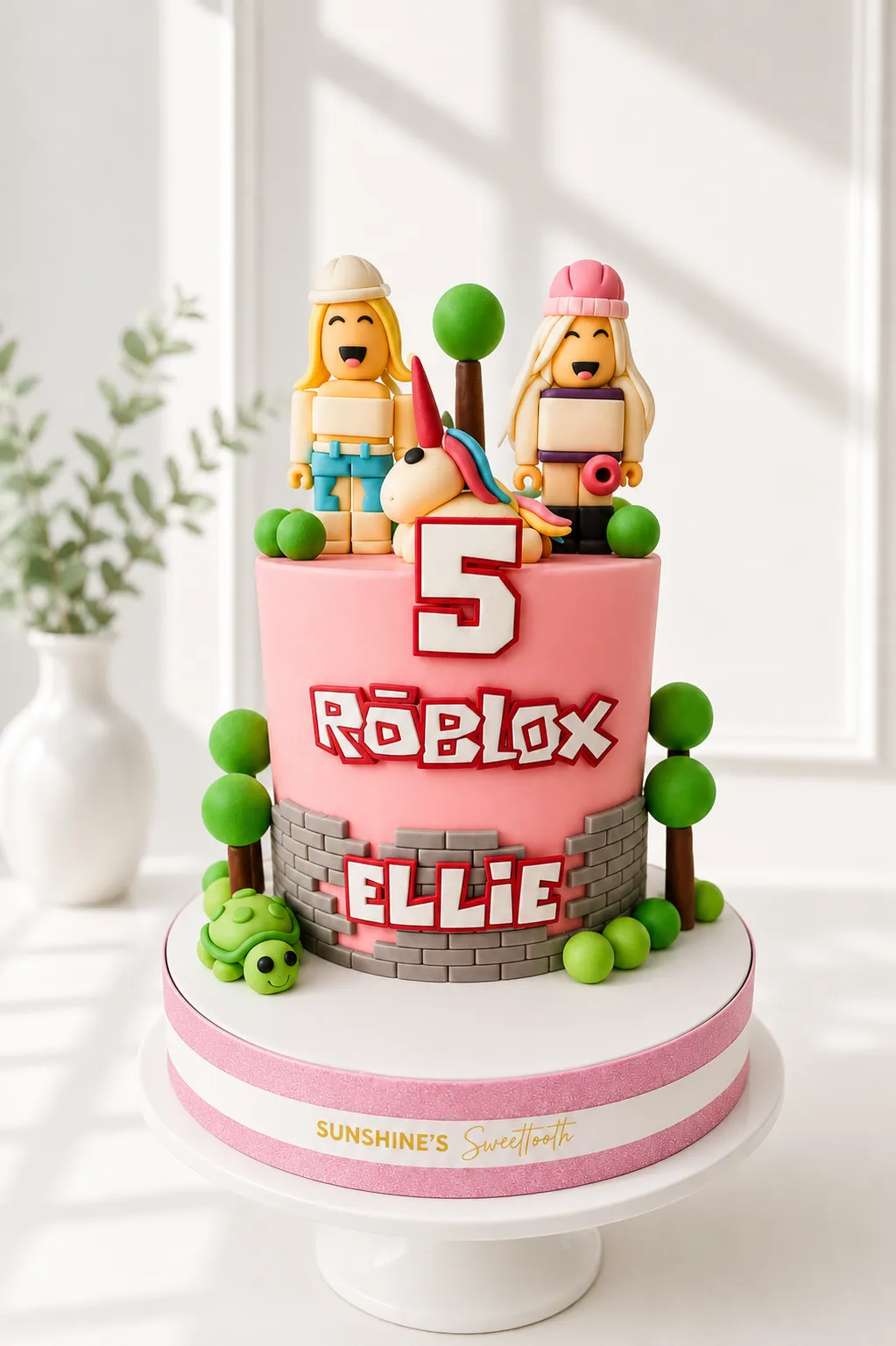 Roblox Girls Birthday Cake | Gaming Theme Cake | 03
