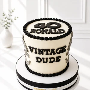 Jack Daniel's-Inspired Birthday Cake | Whiskey Cake | 01