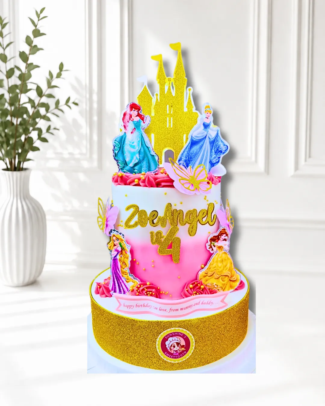 Disney Princess Birthday Cake | Fairytale Theme Cake | 01