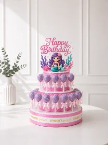 Mermaid Cake Pop Tower | Under the Sea Theme Cake Pop Tower | 01