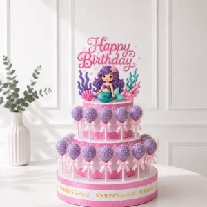 Mermaid Cake Pop Tower | Under the Sea Theme Cake Pop Tower | 01