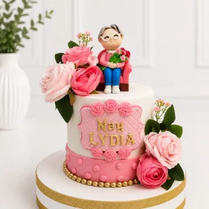 Grandma Birthday Cake | Floral Celebration Cake | 01