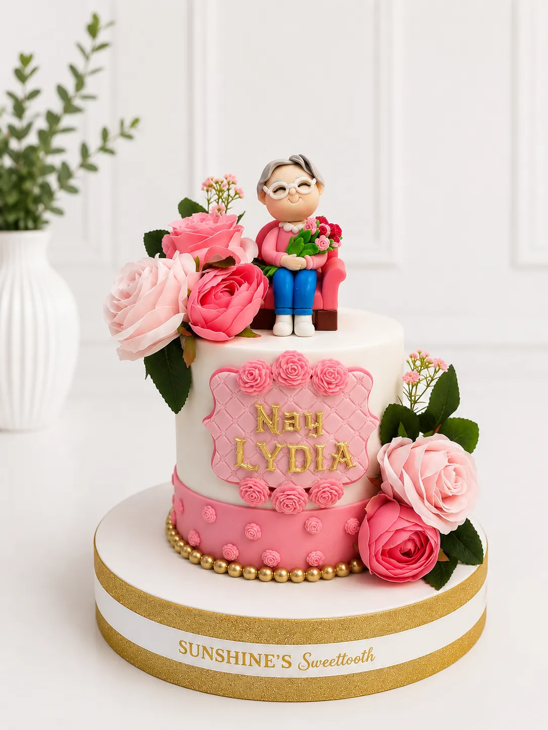 Grandma Birthday Cake | Floral Celebration Cake | 01