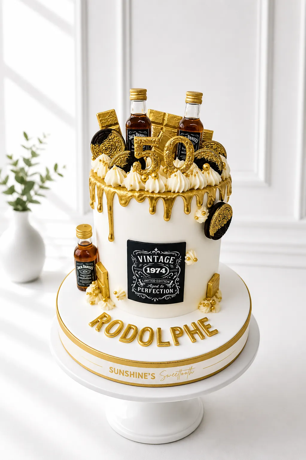 Jack Daniel's-Inspired Birthday Cake | Whiskey Cake | 02