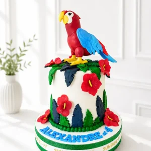 Parrot Birthday Cake | Tropical Bird Cake
