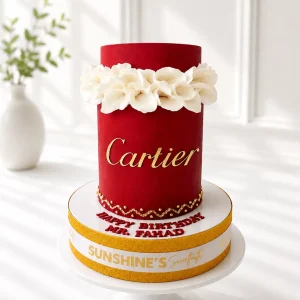 Cartier-Inspired Birthday Cake | Luxury Designer Cake | 01