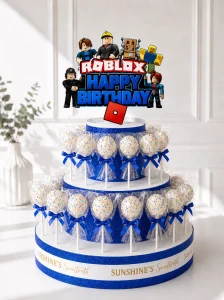 Roblox Cake Pop Tower | Gaming Theme Cake Pop Tower | 01