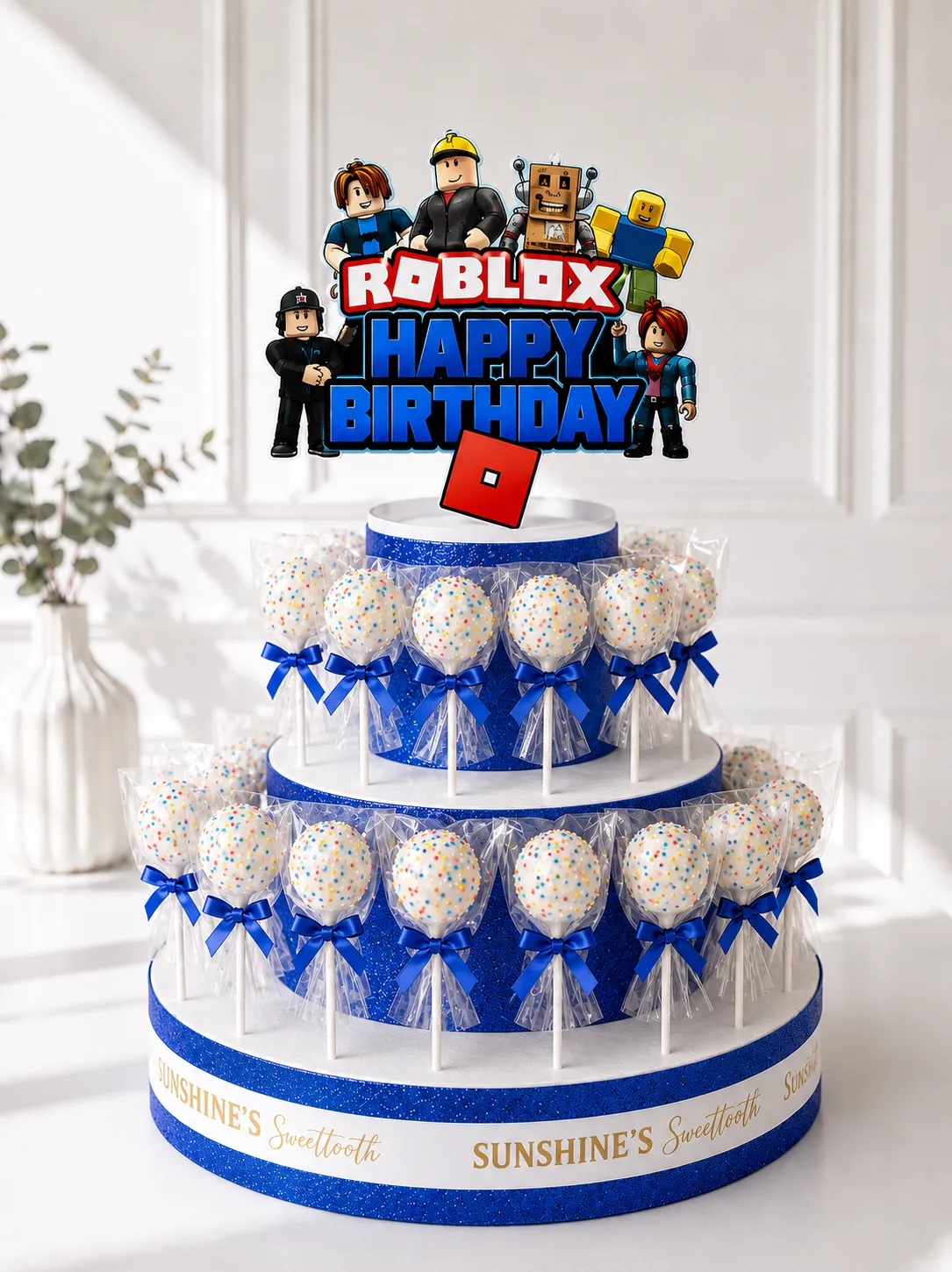 Roblox Cake Pop Tower | Gaming Theme Cake Pop Tower | 01