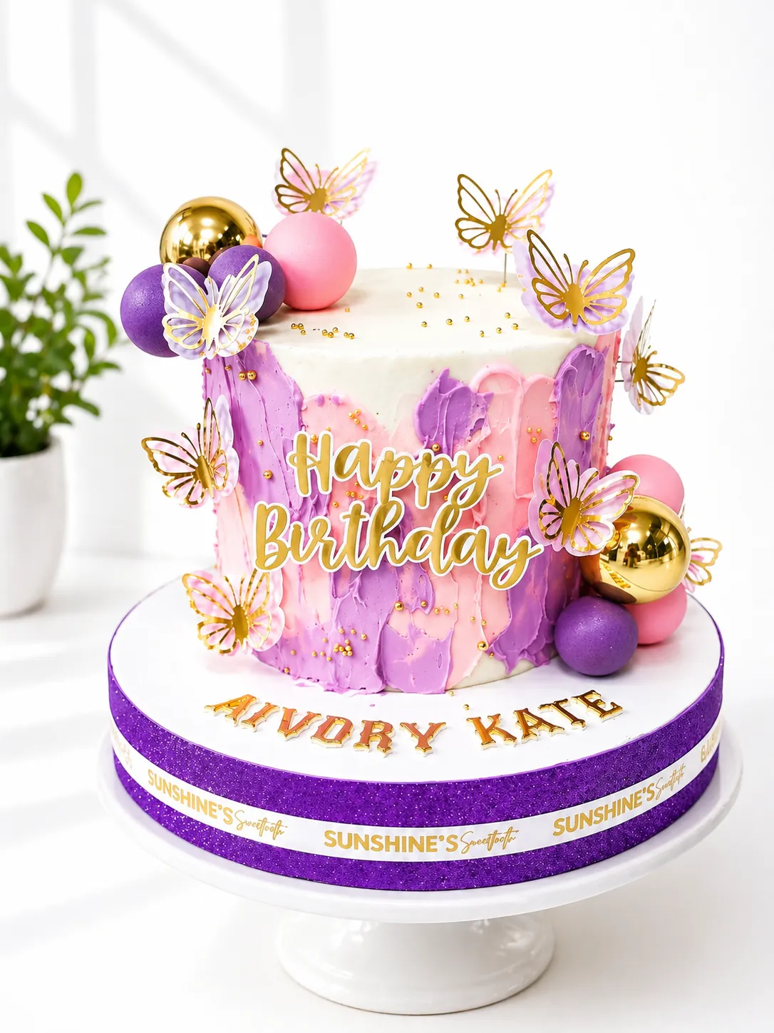 Fairy Birthday Cake | Floral Butterfly Cake | 16
