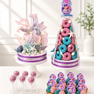 Mermaid Birthday Cake Set | Under the Sea Cake Set | 02
