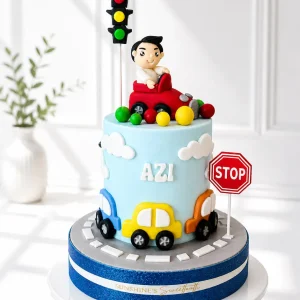 Cars Birthday Cake | Transportation Theme Cake | 01