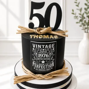 Jack Daniel's-Inspired Birthday Cake | Whiskey Cake | 05