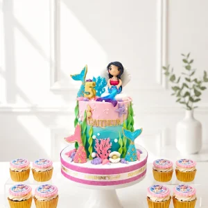 Mermaid Birthday Cake Set | Under the Sea Cake Set | 03