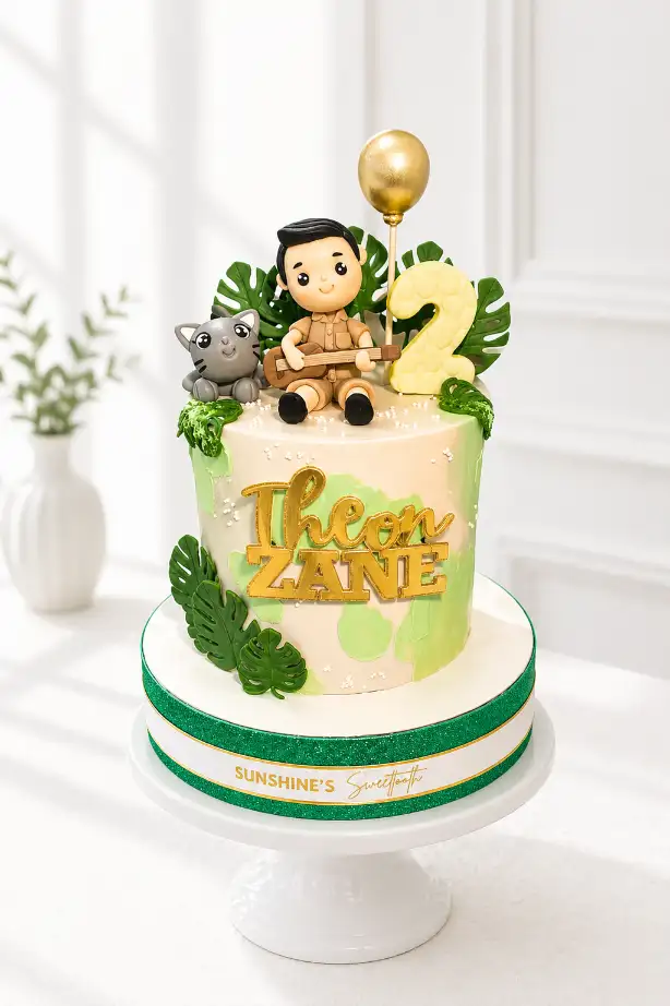 Cat Birthday Cake | Animal Theme Cake | 01