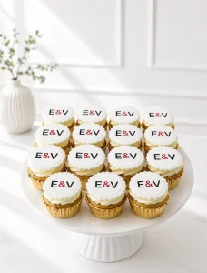 Corporate Logo Cupcakes | Branded Cupcakes | 6-Piece Set | 01