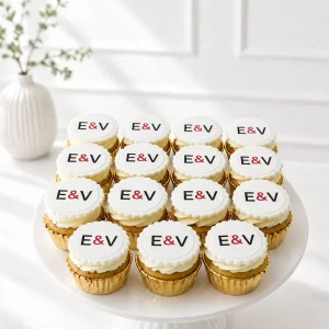 Corporate Logo Cupcakes | Branded Cupcakes | 6-Piece Set | 01