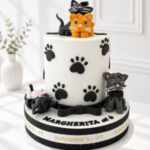 Cat Birthday Cake | Animal Theme Cake | 02