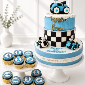 Cars Birthday Cake Set | Race Car & Transportation Cake Set | 01
