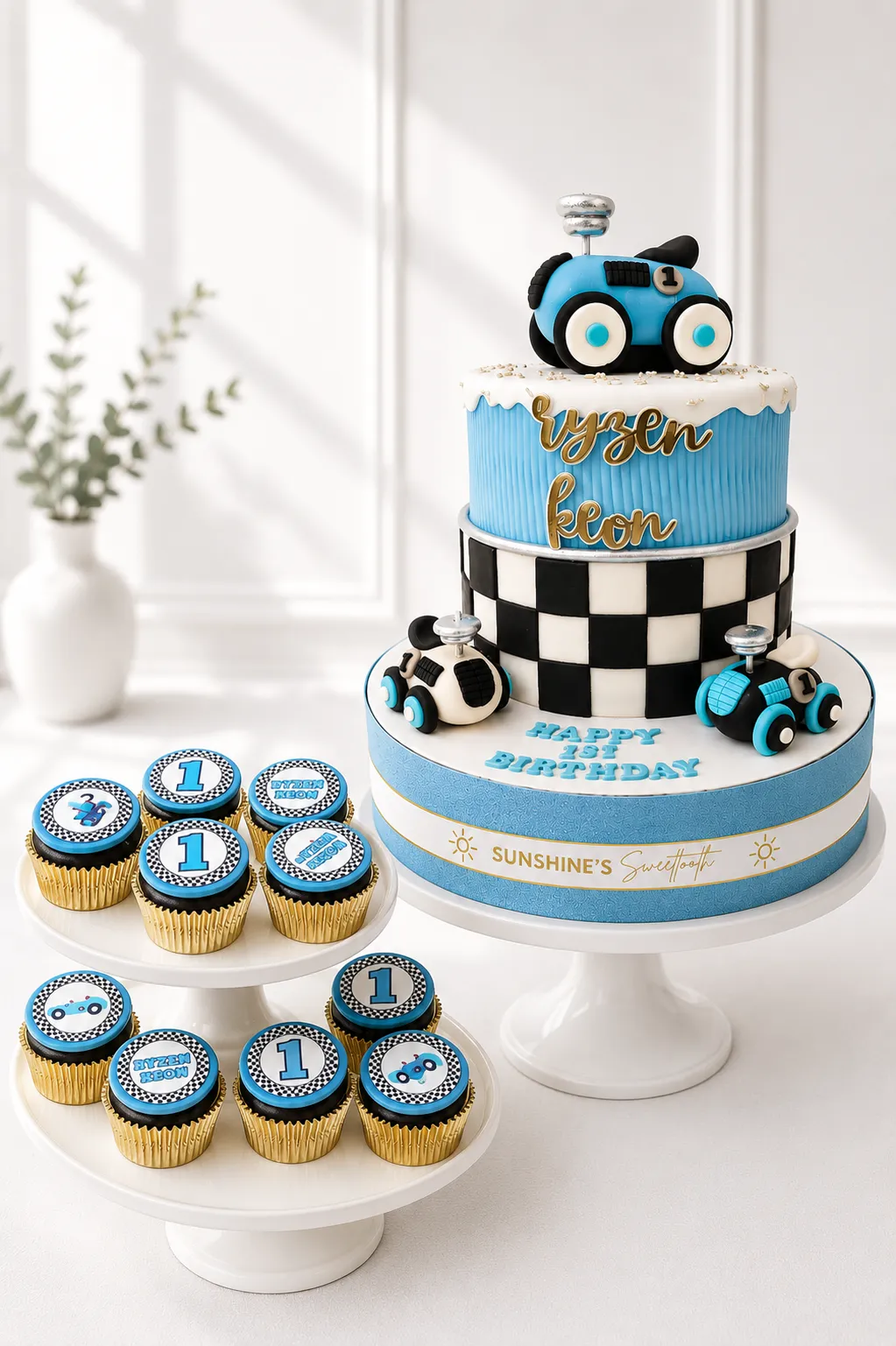 Cars Birthday Cake Set | Race Car & Transportation Cake Set | 01