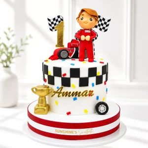 Formula 1 Birthday Cake | F1 Race Car Cake | 01
