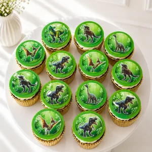 Dinosaur Cupcakes | Jurassic World Cupcakes | 6-Piece Set | 01